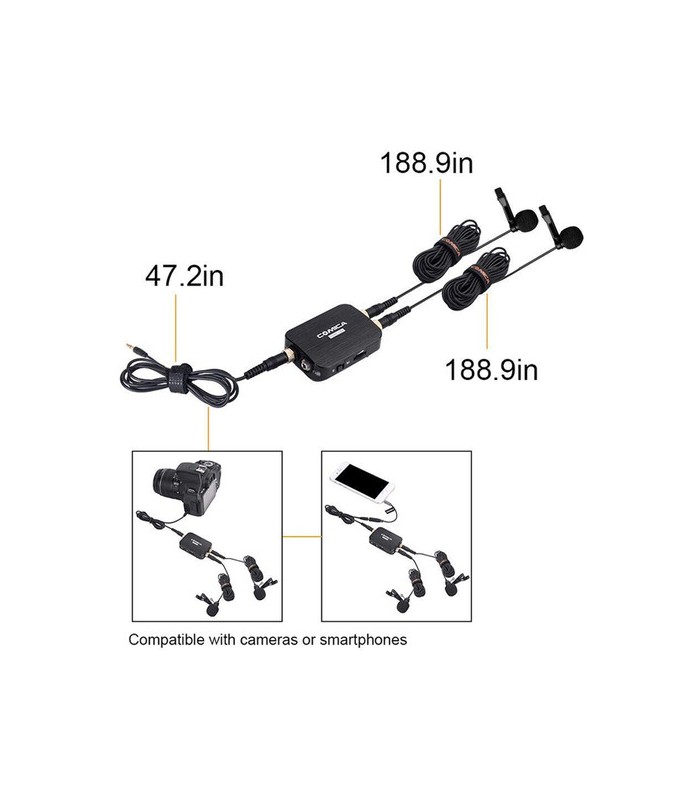 میکروفون یقه ای دوبل کامیکا DUAL.LAV D03