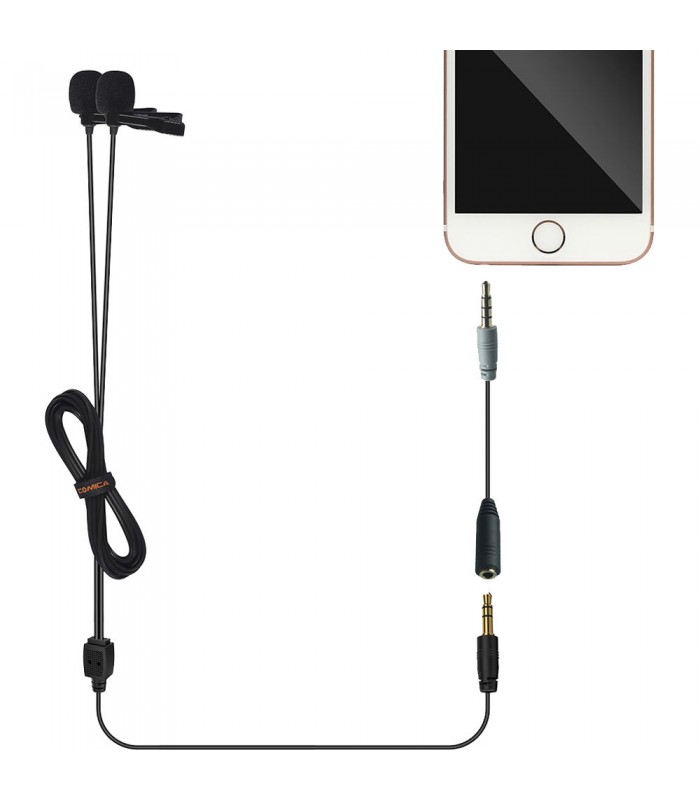 میکروفون یقه ای دوبل کامیکا CVM-D02 (6 متر)