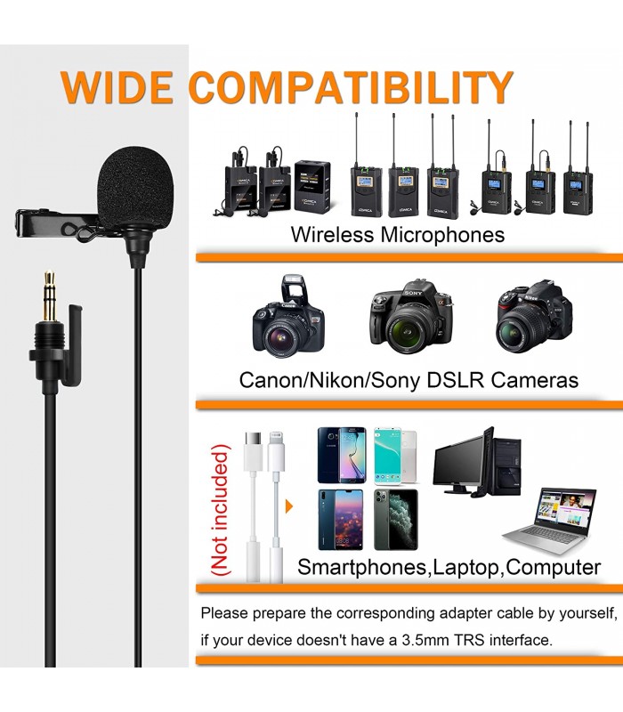 میکروفون یقه ای کامیکا CVM-SM-O1