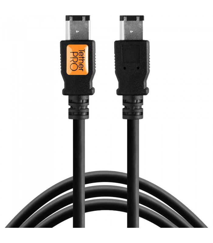 کابل تتر تولز Tether Tools TetherPro FireWire 400 6-Pin to 6-Pin FW44BLK