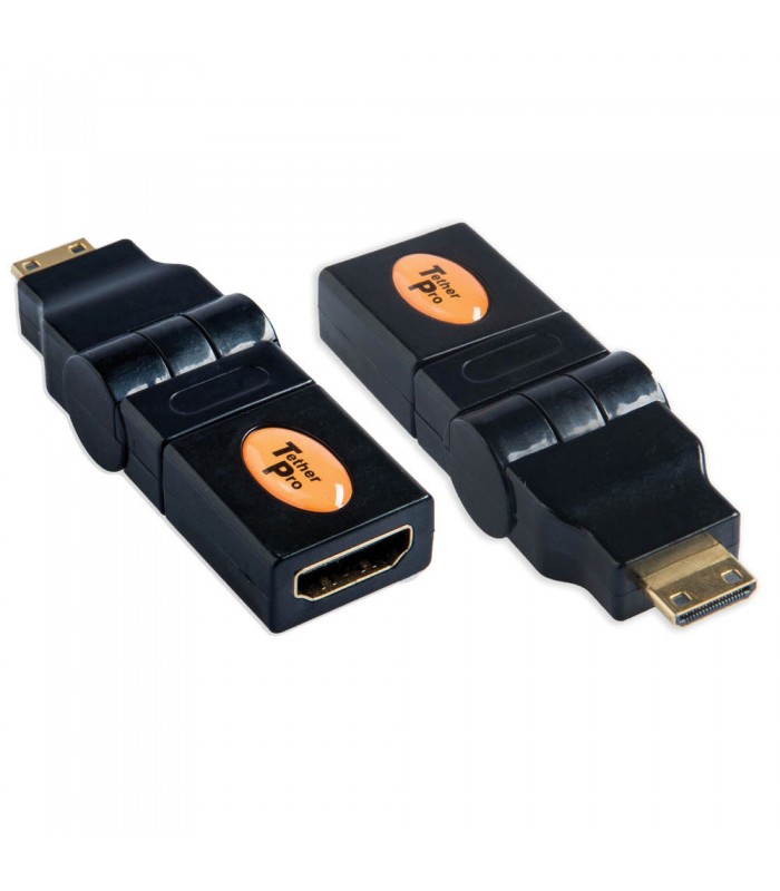 مبدل چرخشی تتر تولز Tether Tools HDMI Female to Mini-HDMI Male 360° Swivel Adapter TPHDC360