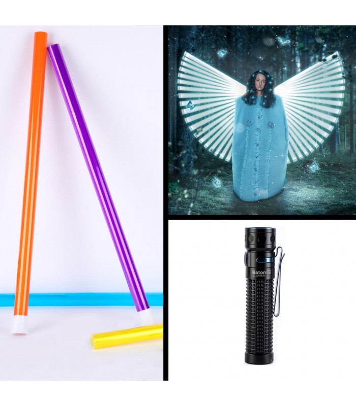 کیت تیوب نقاشی با نور همراه با چراغ قوه ۵۰۰ لومنز Olight