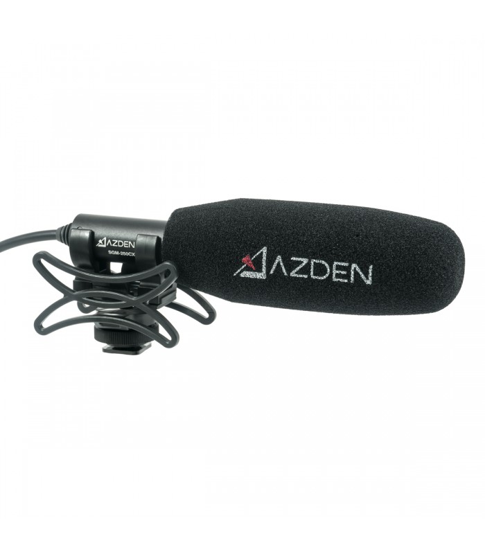میکروفون شاتگان Azden مدل SGM-250CX به همراه بادگیر SWS-100