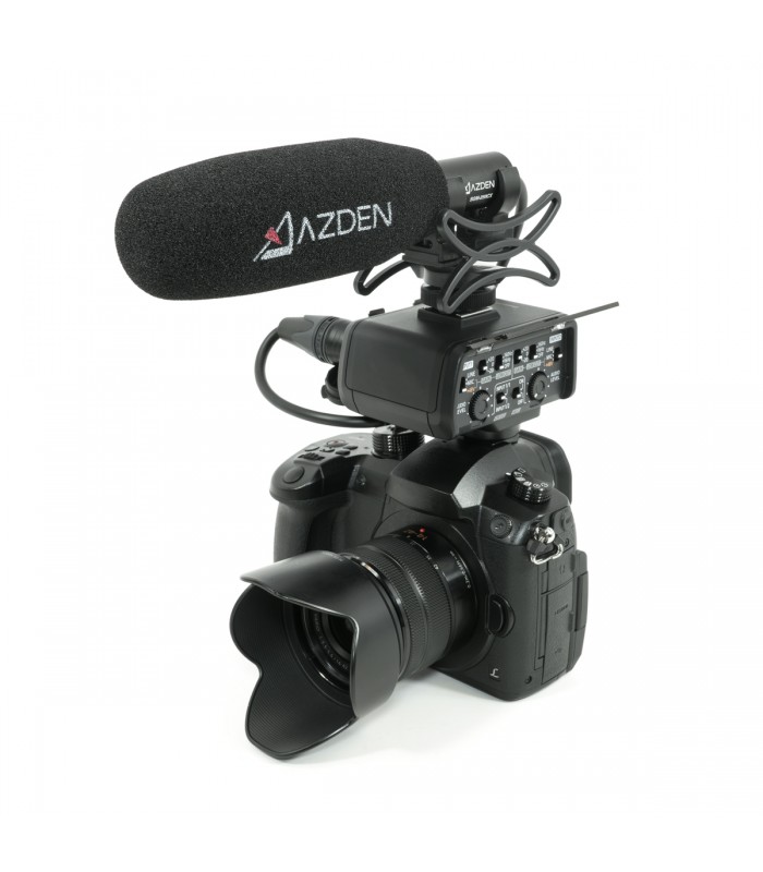 میکروفون شاتگان Azden مدل SGM-250CX به همراه بادگیر SWS-100