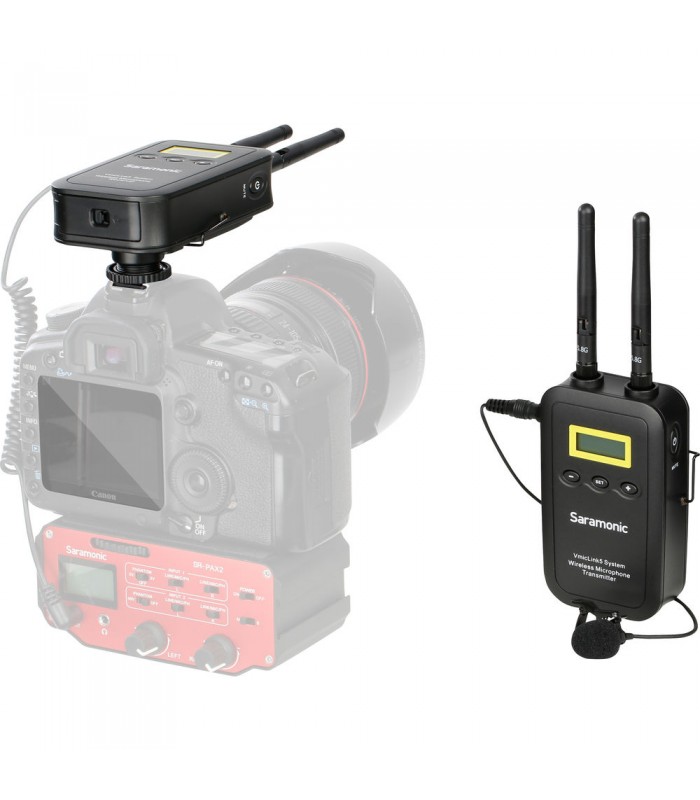 کیت میکروفن بی سیم سارامونیک مدل Saramonic VmicLink5 با یک فرستنده و یک گیرنده