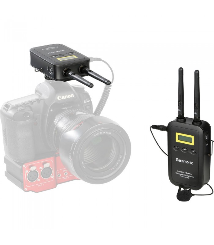کیت میکروفن بی سیم سارامونیک مدل Saramonic VmicLink5 با یک فرستنده و یک گیرنده