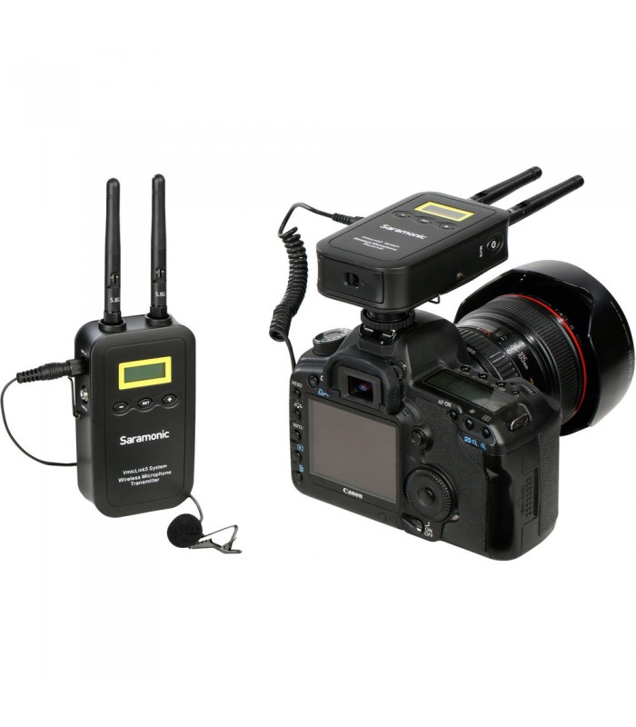 کیت میکروفن بی سیم سارامونیک مدل Saramonic VmicLink5 با یک فرستنده و یک گیرنده