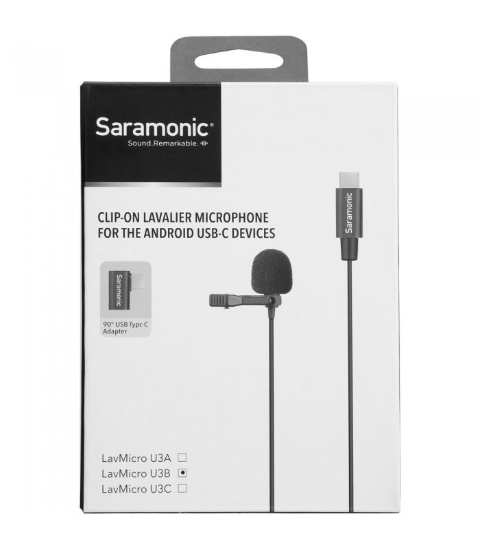 میکروفون یقه‌ای موبایل Saramonic مدل LavMicro U3B