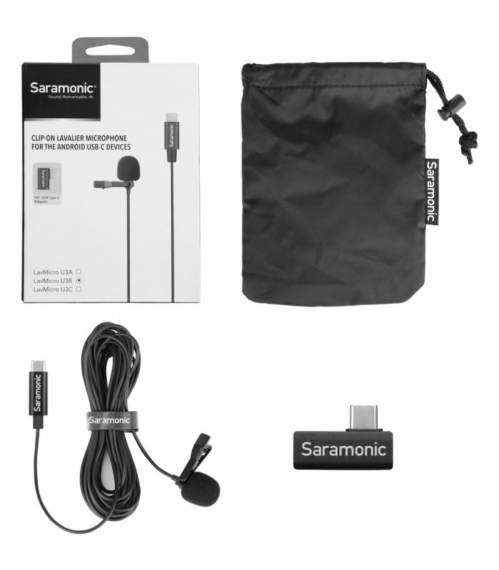 میکروفون یقه‌ای موبایل Saramonic مدل LavMicro U3B