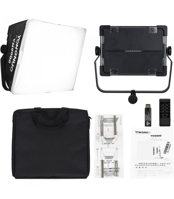 نور پیوسته Yongnuo مدل YN9000 LED به همراه سافت باکس