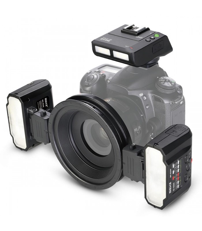 کیت رینگ فلاش ماکرو Meike مدل MK-MT24 II-مخصوص دوربین‌های نیکون