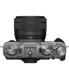 دوربین بدون آینه فوجی فیلم مدل FUJIFILM X-T30 II به همراه لنز 45-15 میلی‌متری رنگ نقره‌ای