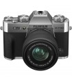 دوربین بدون آینه فوجی فیلم مدل FUJIFILM X-T30 II به همراه لنز 45-15 میلی‌متری رنگ نقره‌ای