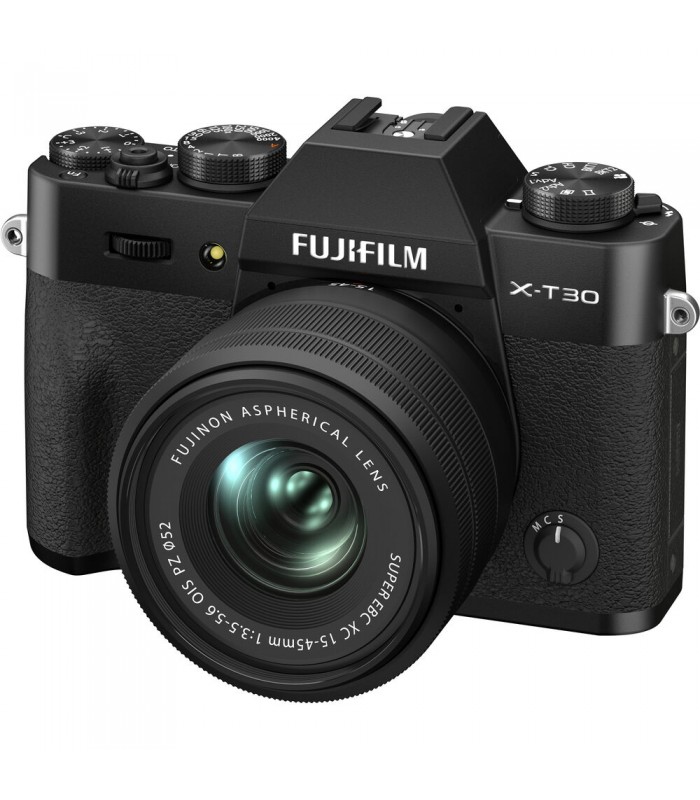 دوربین بدون آینه فوجی فیلم مدل FUJIFILM X-T30 II به همراه لنز 45-15 میلی‌متری رنگ مشکی