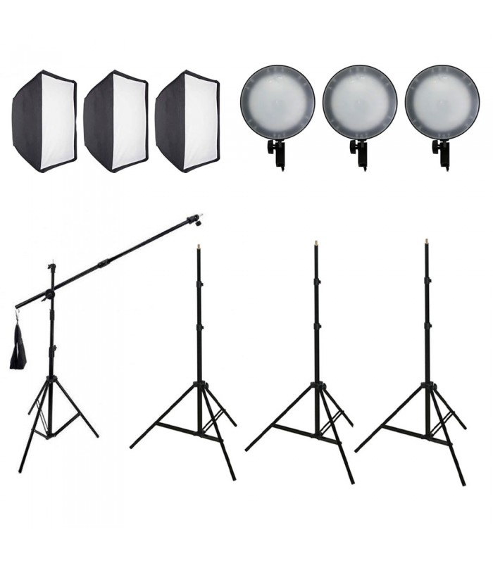 کیت نورپردازی SMD T020-سه تایی با میله بوم
