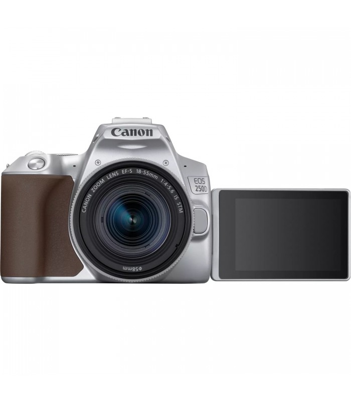 دوربین Canon مدل 250D همراه لنز  EF-S 18-55mm IS STM-نقره‌ای