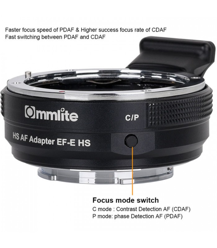 مبدل لنز Commlite مانت EF و EF-S برای دوربین‌های مانت E سونی