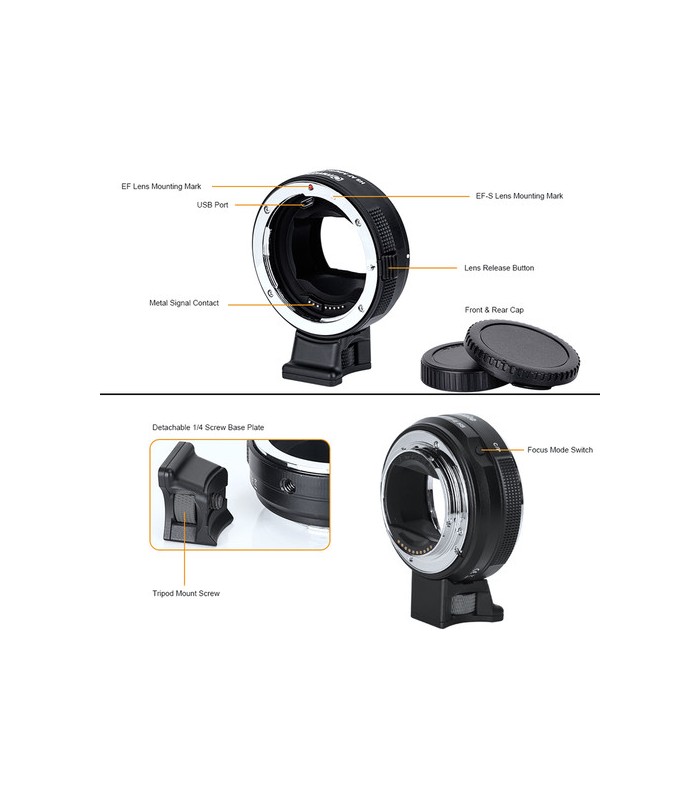 مبدل لنز Commlite مانت EF و EF-S برای دوربین‌های مانت E سونی