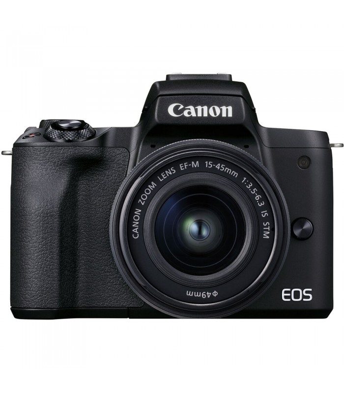 دوربین دیجیتال بدون آینه کانن مدل EOS M50 Mark II همراه با لنز EF-M 15-45mm رنگ مشکی