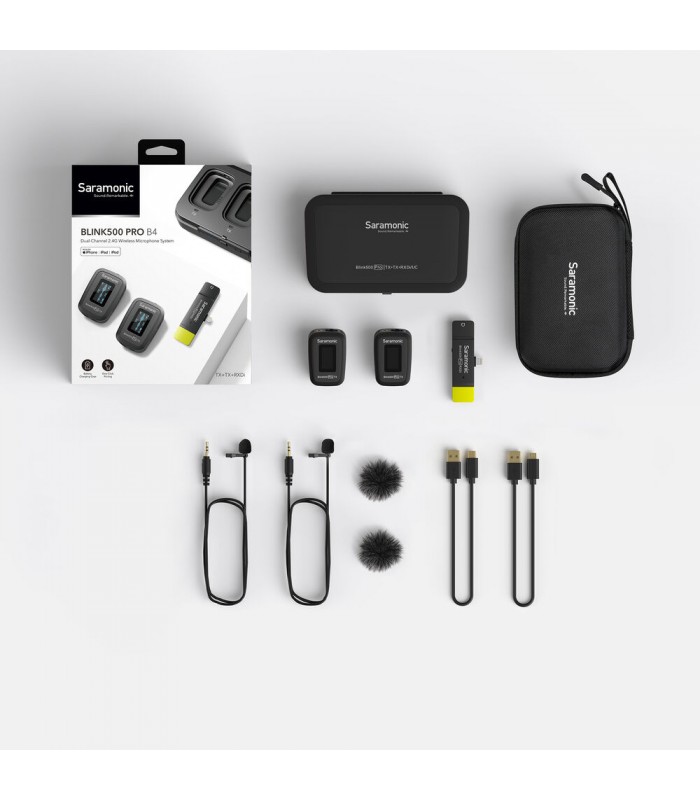 کیت دوتایی میکروفن بی سیم Saramonic مدل Blink 500 Pro B4