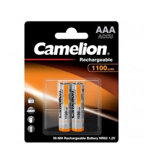 باتری ۱۱۰۰ میلی‌آمپری نیم قلمی قابل شارژ کملیون | Camelion