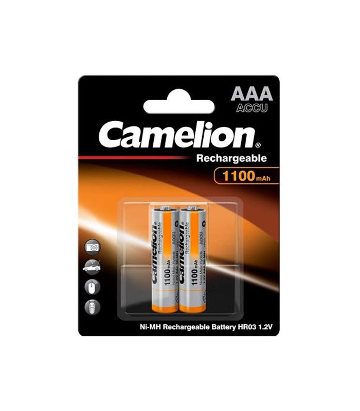 باتری ۱۱۰۰ میلی‌آمپری نیم قلمی قابل شارژ کملیون | Camelion