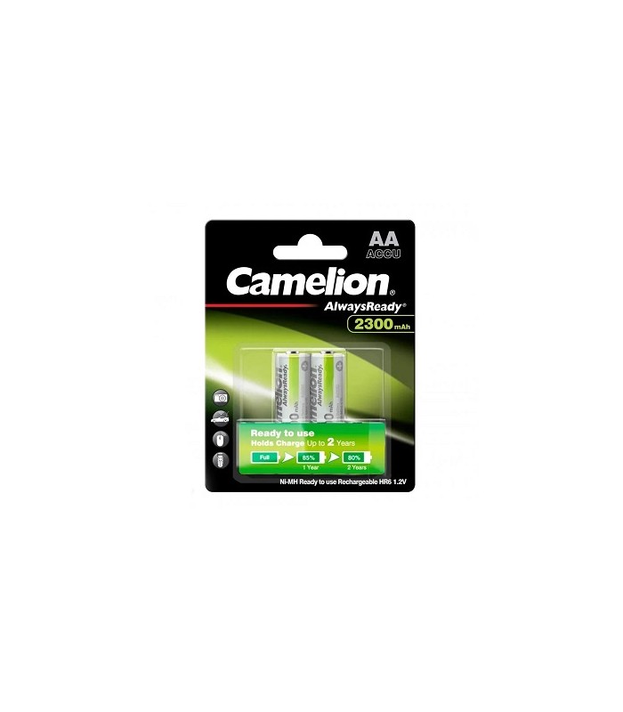 Camelion Always Ready Rechargeable Batteries - Ni-Mh  2xAA 2300 mAh