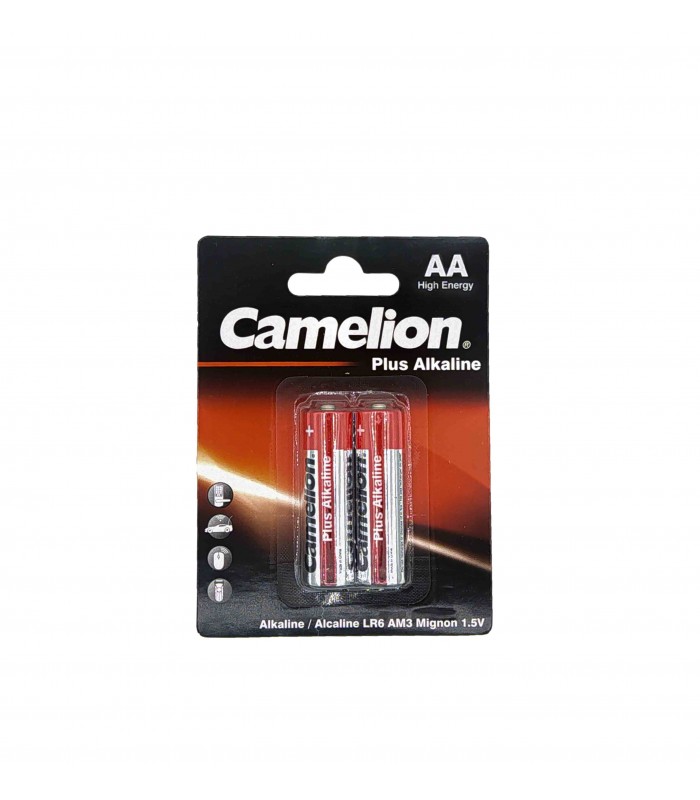 Camelion Plus Alkaline 1.5V AA Batteries (x2) LR6-BP2