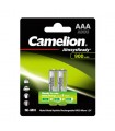 Camelion AlwaysReady 900mAh 1.2V Ni-MH Rechargeable AAA Batteries (x2) NH-AAA900ARBP2