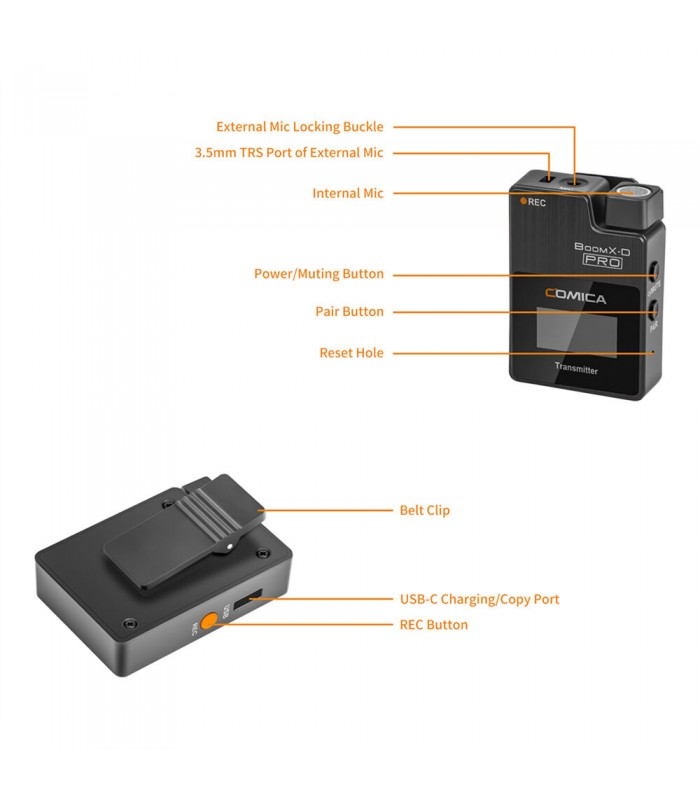 میکروفن بی‌سیم کامیکا مدل BoomX-D PRO D2