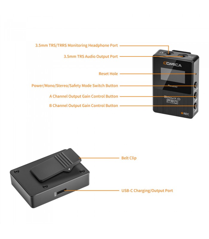 میکروفن بی‌سیم کامیکا مدل BoomX-D PRO D2