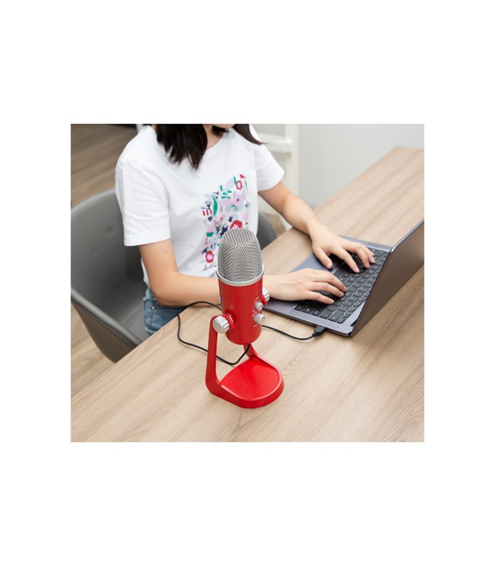 میکروفون رومیزی بویا BOYA BY-PM700R USB رنگ قرمز