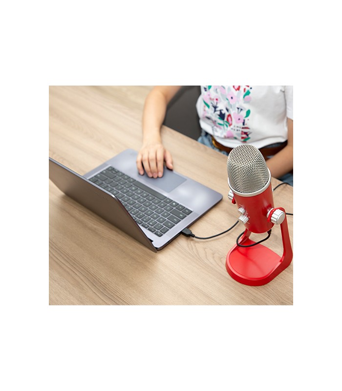 میکروفون رومیزی بویا BOYA BY-PM700R USB رنگ قرمز