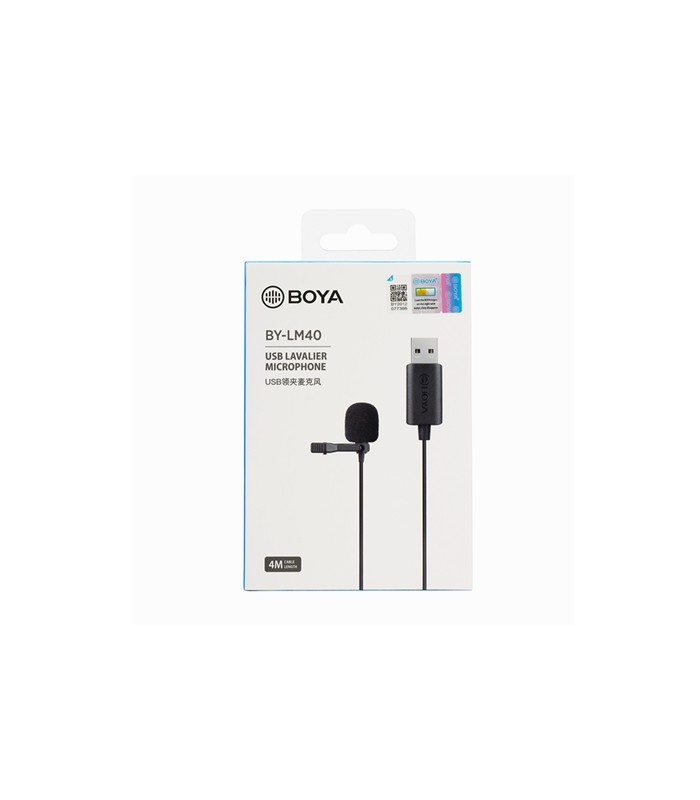 میکروفن یقه‌ای بویا مدل BY-LM40 با پورت USB Type-A