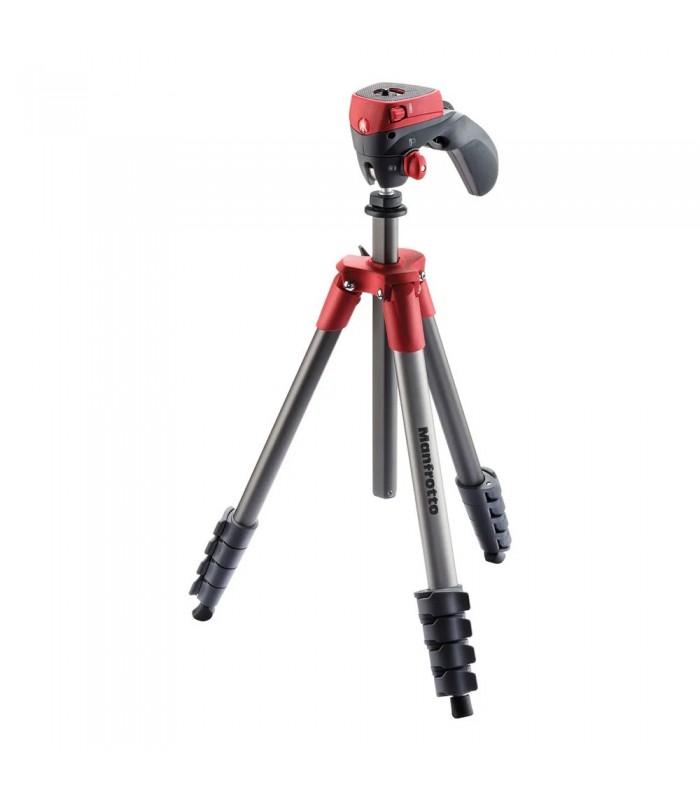 سه پایه مانفروتو مدل Manfrotto Compact Light رنگ قرمز
