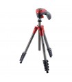 سه پایه مانفروتو مدل Manfrotto Compact Light رنگ قرمز