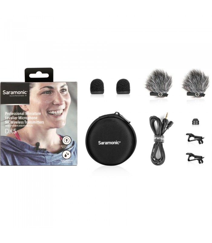 میکروفون یقه‌ای مخصوص گیرنده‌های بی‌سیم Saramonic مدل DK5A