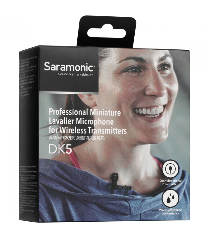 میکروفون یقه‌ای مخصوص گیرنده‌های بی‌سیم Saramonic مدل DK5A