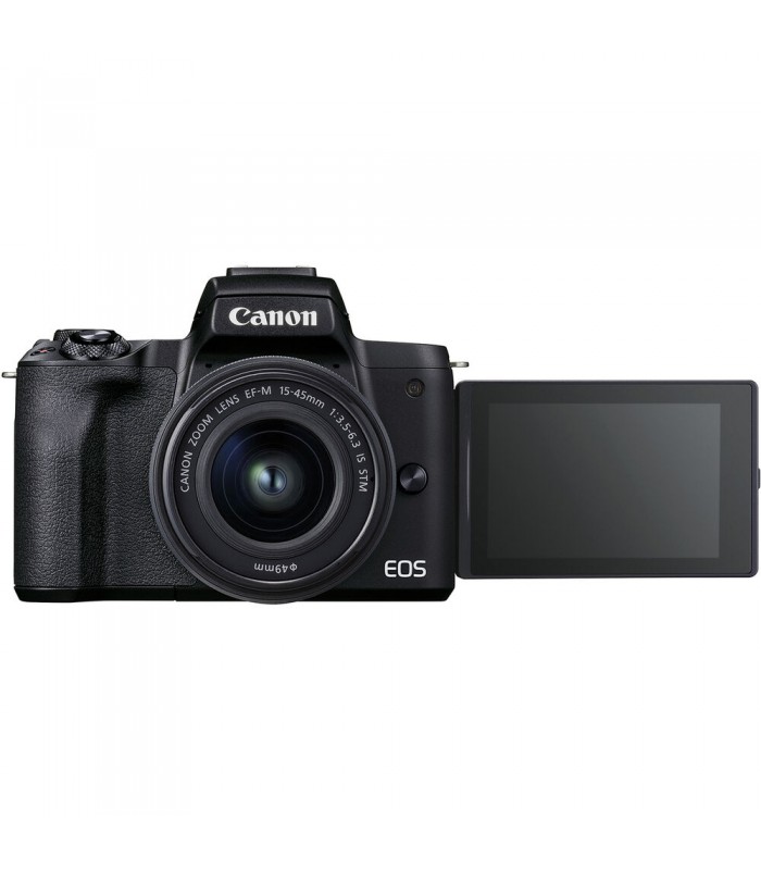 دوربین دیجیتال بدون آینه کانن مدل EOS M50 Mark II همراه با لنز  15-45 و 55-200 میلی‌متری