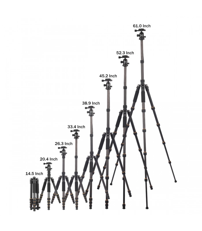 سه پایه فیبر کربنی زومی مدل ZOMEI Q666C