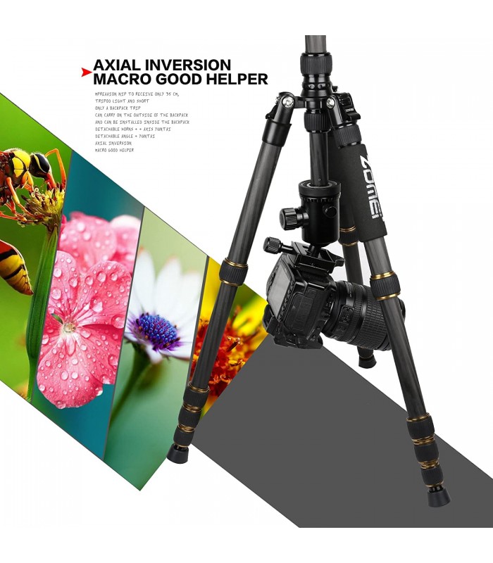 سه پایه فیبر کربنی زومی مدل ZOMEI Z669C