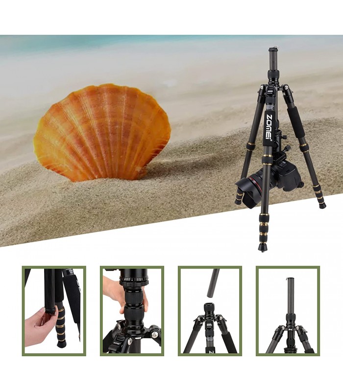 سه پایه فیبر کربنی زومی مدل ZOMEI Z669C