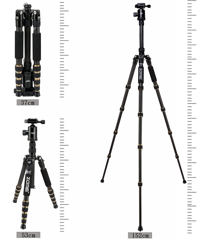 سه پایه فیبر کربنی زومی مدل ZOMEI Z669C