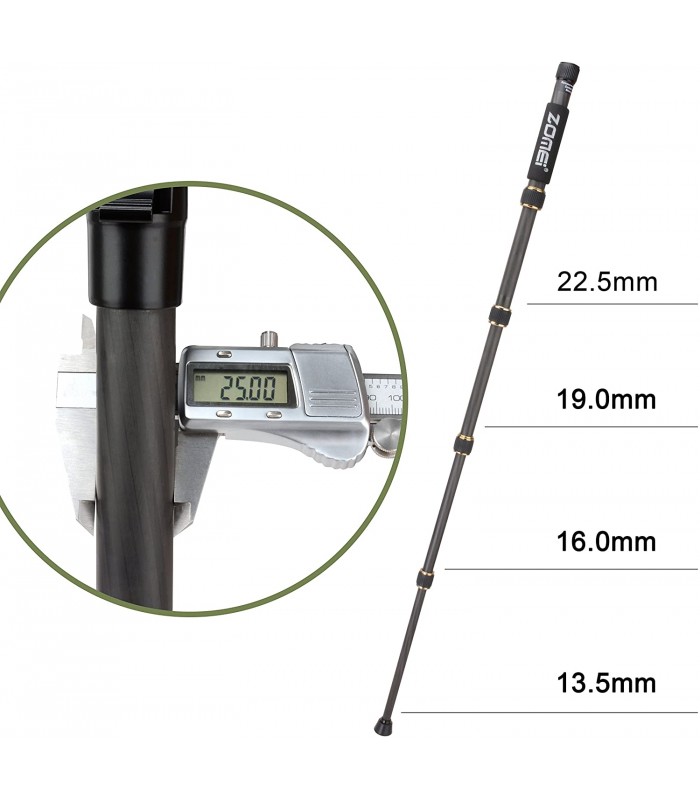 سه پایه فیبر کربنی زومی مدل ZOMEI Z669C