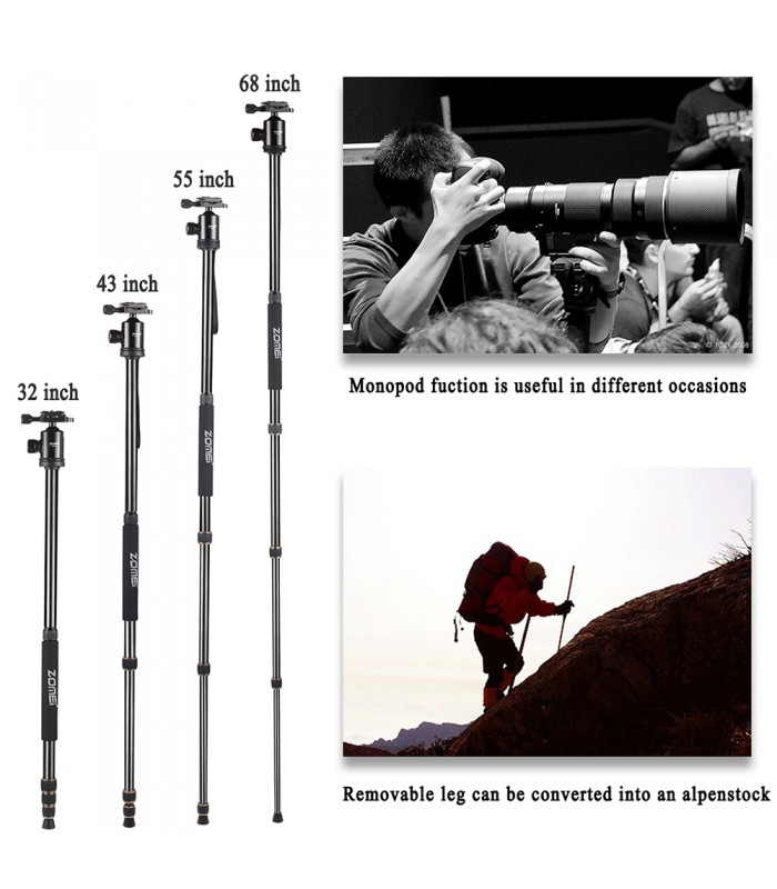 سه پایه آلومینیمی زومی مدل ZOMEI Z668