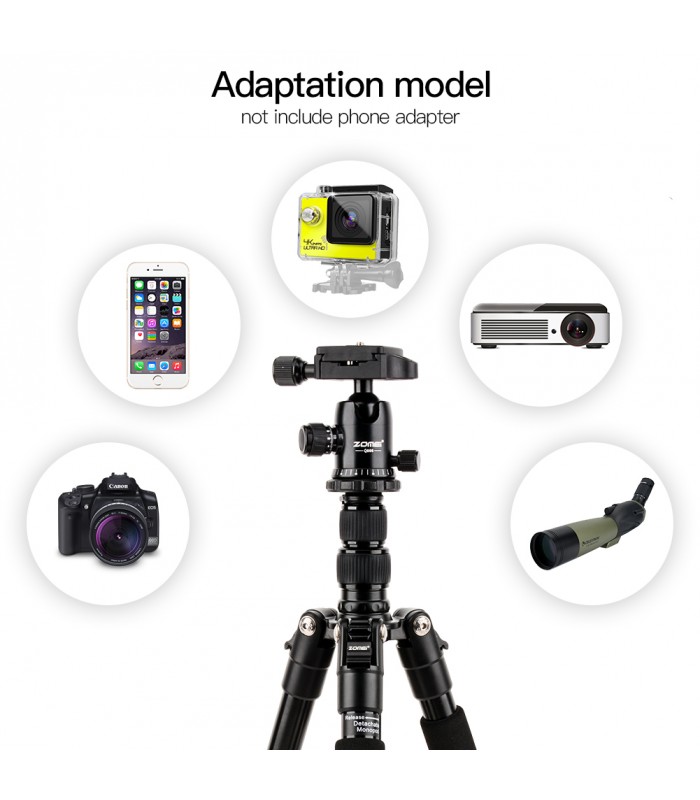 سه پایه آلومینیمی زومی مدل ZOMEI Q666