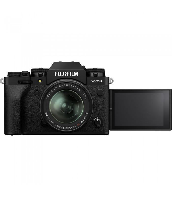 دوربین بدون آینه فوجی فیلم Fujifilm X-T4 با لنز ۵۵-۱۸ میلی‌متر - رنگ مشکی