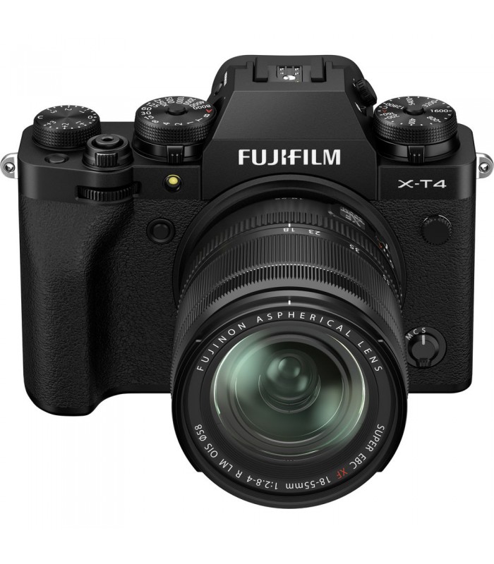 دوربین بدون آینه فوجی فیلم Fujifilm X-T4 با لنز ۵۵-۱۸ میلی‌متر - رنگ مشکی