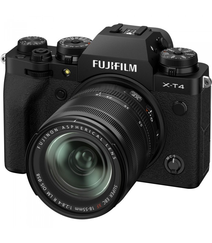 دوربین بدون آینه فوجی فیلم Fujifilm X-T4 با لنز ۵۵-۱۸ میلی‌متر - رنگ مشکی