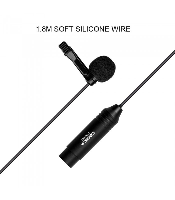 میکروفون یقه ای کامیکا مدل Comica CVM-V02C (کابل ۱.۸ متری)